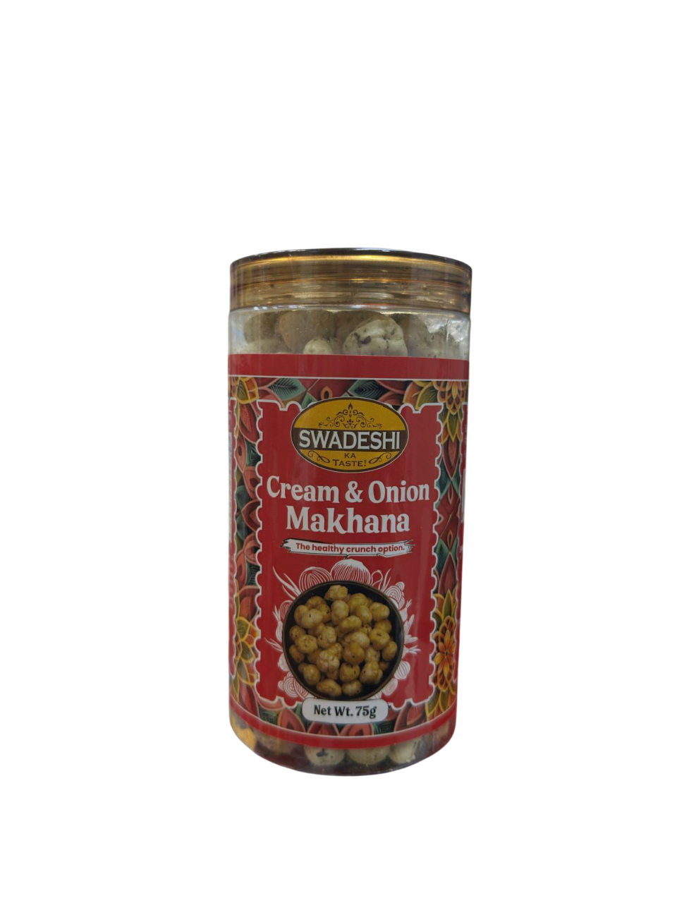 SWADESHI CREAM & ONION MAKHANA 75 GM JAR